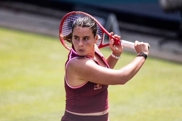 BAD HOMBURG, GERMANY - JUNE 23: Emma Navarro (USA) during the Bad Homburg Open powered by Solarwatt Singles match between Eva Lys (GER) vs Emma Navarro (USA) at Kurpark Bad Homburg on June 23, 2026 in Bad Homburg, Germany. Hessen Germany Copyright: xSteffiexWunderlx