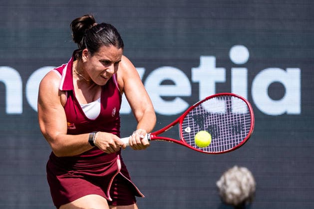 BAD HOMBURG, GERMANY - JUNE 23: Emma Navarro (USA) during the Bad Homburg Open powered by Solarwatt Singles match between Eva Lys (GER) vs Emma Navarro (USA) at Kurpark Bad Homburg on June 23, 2026 in Bad Homburg, Germany. Hessen Germany Copyright: xSteffiexWunderlx