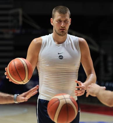 Practice Serbia basketball national team, Nationalteam FIBA Basketball World Cup 2027 European Qualifiers Window 3 Belgrade, Serbia. June 23rd 2026. Nikola Jokic of Serbia during an open training session ahead of the FIBA Basketball World Cup 2027 European Qualifiers Group C games against Switzerland on July 2 and Bosnia and Herzegovina on July 5, in Belgrade, Serbia. Belgrade Serbia Copyright: xPedjaxMilosavljevic STARSPORTx x2026x