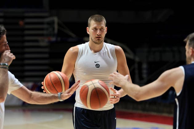 Practice Serbia basketball national team, Nationalteam FIBA Basketball World Cup 2027 European Qualifiers Window 3 Belgrade, Serbia. June 23rd 2026. Nikola Jokic of Serbia during an open training session ahead of the FIBA Basketball World Cup 2027 European Qualifiers Group C games against Switzerland on July 2 and Bosnia and Herzegovina on July 5, in Belgrade, Serbia. Belgrade Serbia Copyright: xPedjaxMilosavljevic STARSPORTx x2026x