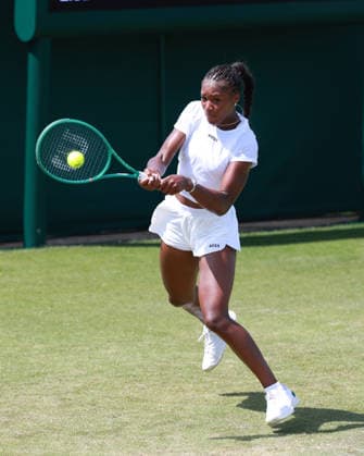 Noma Noha Akugue (GER), Qualifikation, Wimbledon, Damen Einzel, Ladies Singles Tennis - Wimbledon 2026 - Grand Slam ITF ATP, Tennis Herren WTA, Tennis Damen - AELTC - London - - Great Britain - 23 June 2026. *** Noma Noha Akugue GER, Qualifying, Wimbledon, Womens Singles, Womens Singles Tennis Wimbledon 2026 Grand Slam ITF ATP WTA AELTC London, Great Britain, June 23, 2026,detected_source_language Copyright: xJuergenxHasenkopfx