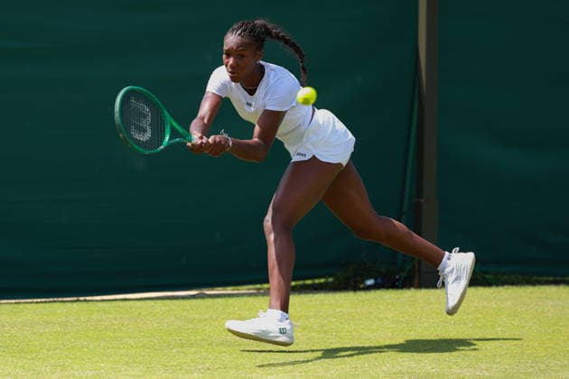 Noma Noha Akugue (GER), Qualifikation, Wimbledon, Damen Einzel, Ladies Singles Tennis - Wimbledon 2026 - Grand Slam ITF ATP, Tennis Herren WTA, Tennis Damen - AELTC - London - - Great Britain - 23 June 2026. *** Noma Noha Akugue GER, Qualifying, Wimbledon, Womens Singles, Womens Singles Tennis Wimbledon 2026 Grand Slam ITF ATP WTA AELTC London, Great Britain, June 23, 2026,detected_source_language Copyright: xJuergenxHasenkopfx