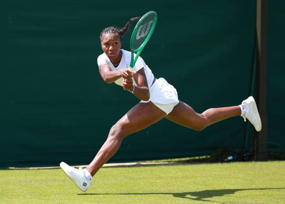 Noma Noha Akugue (GER), Qualifikation, Wimbledon, Damen Einzel, Ladies Singles Tennis - Wimbledon 2026 - Grand Slam ITF ATP, Tennis Herren WTA, Tennis Damen - AELTC - London - - Great Britain - 23 June 2026. *** Noma Noha Akugue GER, Qualifying, Wimbledon, Womens Singles, Womens Singles Tennis Wimbledon 2026 Grand Slam ITF ATP WTA AELTC London, Great Britain, June 23, 2026,detected_source_language Copyright: xJuergenxHasenkopfx