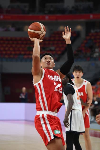HANGZHOU, CHINA - JUNE 23: Players from Team China and Team Netherlands compete during the 2026 International Basketball Warm-Up Match on June 23, 2026 in Hangzhou, Zhejiang Province of China.  Copyright: xVCGx 111649957595
