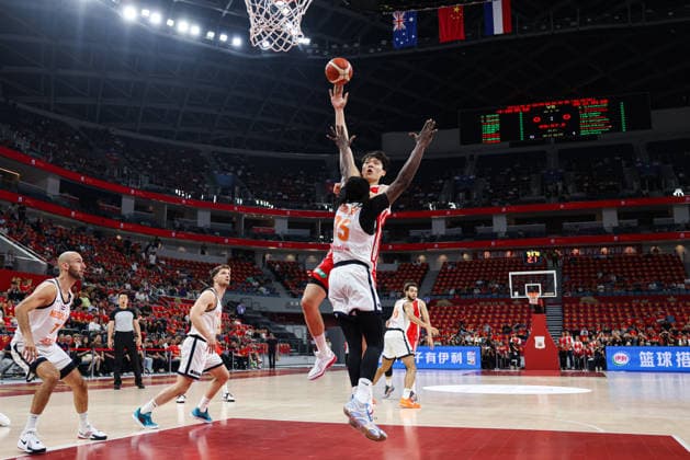 HANGZHOU, CHINA - JUNE 23: Yang Hansen 51 of Team China attends a training session ahead of the 2026 men s basketball warm-up match between China and the Netherlands on June 23, 2026 in Hangzhou, Zhejiang Province of China.  Copyright: xVCGx 111649957501