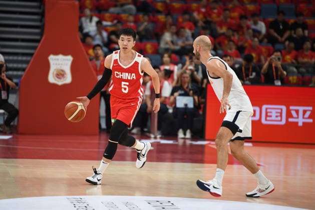 HANGZHOU, CHINA - JUNE 23: Players from Team China and Team Netherlands compete during the 2026 International Basketball Friendly match on June 23, 2026 in Hangzhou, Zhejiang Province of China.  Copyright: xVCGx 111649963594