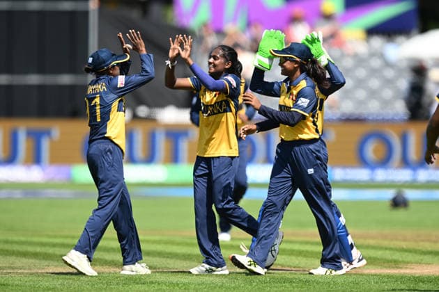 Sri Lanka Women v Ireland Women, ICC Women s T20 World Cup Wicket - Mithali Ayodhya of Sri Lanka celebrates taking the wicket of Rebecca Stokell of Ireland during the ICC Women s T20 World Cup match between Sri Lanka Women and Ireland Women at the Seat Unique Stadium, Bristol, UK on 23 June 2026. Bristol Seat Unique Stadium Gloucestershire UK Editorial use only , Copyright: xGrahamxHuntx PSI-24399-0008