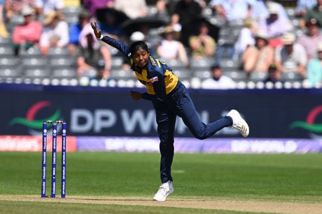 Sri Lanka Women v Ireland Women, ICC Women s T20 World Cup Nimasha Madushani of Sri Lanka bowling during the ICC Women s T20 World Cup match between Sri Lanka Women and Ireland Women at the Seat Unique Stadium, Bristol, UK on 23 June 2026. Bristol Seat Unique Stadium Gloucestershire UK Editorial use only , Copyright: xGrahamxHuntx PSI-24399-0014