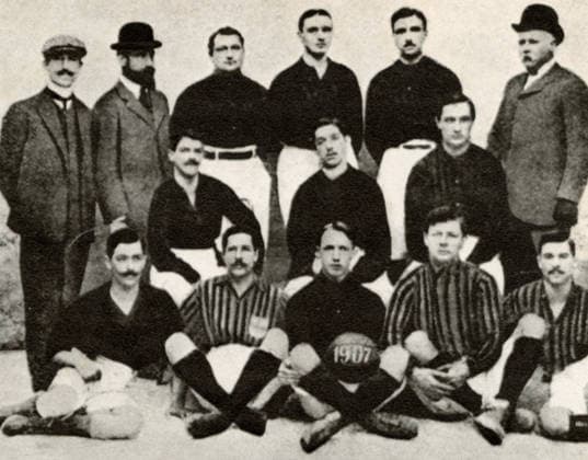 RECORD DATE NOT STATED Milan Football Club, champion of Italy in 1907 