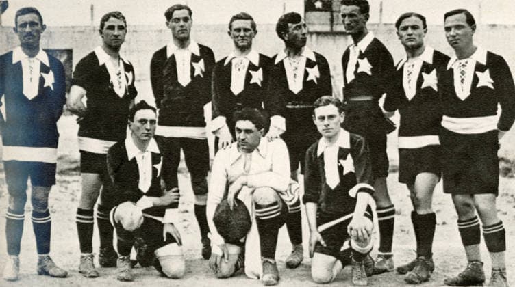 RECORD DATE NOT STATED The players of the Casale football club, champions of Italy, 1914 