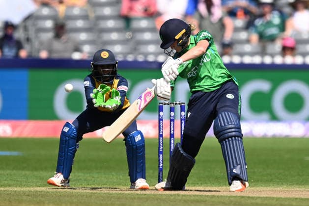 Sri Lanka Women v Ireland Women, ICC Women s T20 World Cup Gaby Lewis of Ireland hits the ball to the boundary for four runs during the ICC Women s T20 World Cup match between Sri Lanka Women and Ireland Women at the Seat Unique Stadium, Bristol, UK on 23 June 2026. Bristol Seat Unique Stadium Gloucestershire UK Editorial use only , Copyright: xGrahamxHuntx PSI-24399-0022