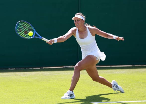 Caroline Werner (GER), Damen Einzel, Ladies Singles, Qualifikation, Wimbledon Tennis - Wimbledon 2026 - Grand Slam ITF ATP, Tennis Herren WTA, Tennis Damen - AELTC - London - - Great Britain - 23 June 2026. *** Caroline Werner GER, Womens Singles, Qualifying, Wimbledon Tennis, Wimbledon 2026, Grand Slam, ITF, ATP, WTA, AELTC, London, Great Britain, June 23, 2026,detected_source_language Copyright: xJuergenxHasenkopfx