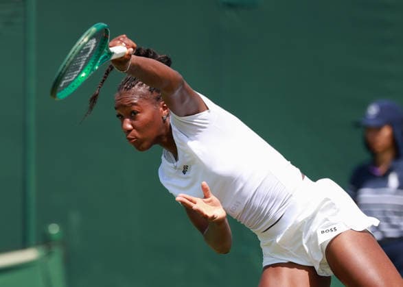 Noma Noha Akugue (GER), Qualifikation, Wimbledon, Damen Einzel, Ladies Singles Tennis - Wimbledon 2026 - Grand Slam ITF ATP, Tennis Herren WTA, Tennis Damen - AELTC - London - - Great Britain - 23 June 2026. *** Noma Noha Akugue GER, Qualifying, Wimbledon, Womens Singles, Ladies Singles Tennis Wimbledon 2026 Grand Slam ITF ATP WTA AELTC London, Great Britain, June 23, 2026,detected_source_language Copyright: xJuergenxHasenkopfx