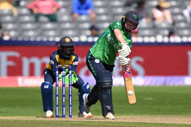 Sri Lanka Women v Ireland Women, ICC Women s T20 World Cup Gaby Lewis of Ireland plays an attacking shot during the ICC Women s T20 World Cup match between Sri Lanka Women and Ireland Women at the Seat Unique Stadium, Bristol, UK on 23 June 2026. Bristol Seat Unique Stadium Gloucestershire UK Editorial use only , Copyright: xGrahamxHuntx PSI-24399-0027