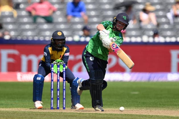 Sri Lanka Women v Ireland Women, ICC Women s T20 World Cup Leah Paul of Ireland plays an attacking shot during the ICC Women s T20 World Cup match between Sri Lanka Women and Ireland Women at the Seat Unique Stadium, Bristol, UK on 23 June 2026. Bristol Seat Unique Stadium Gloucestershire UK Editorial use only , Copyright: xGrahamxHuntx PSI-24399-0029