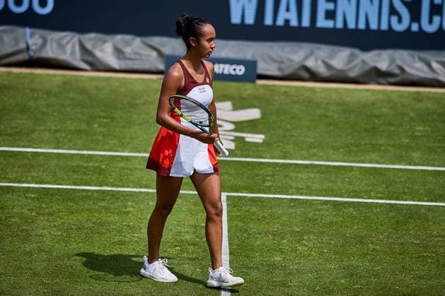 June 23, 2026, Bad Homburg, Hessen, Germany: Leylah Fernandez of Canada is walking over the Court during her Match against Xinyu Wang of China during the BAD HOMBURG OPEN powered by SOLARWATTT- WTA500 - Womens Tennis, 23.6.2026 in Bad Homburg (Tennis-Club Bad Homburg), Germany - Photo: Tennis 2026: Bad Hombug Open - WTA500: WANG 6:3 6:4 FERNANDEZ  - ZUMAs343 20260623_zsp_s343_071 Copyright: xMathiasxSchulzx