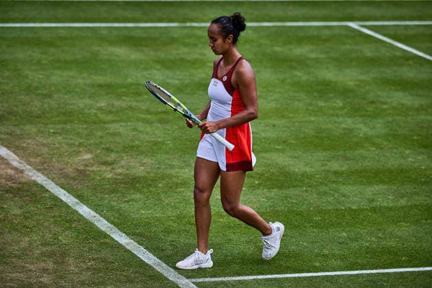 June 23, 2026, Bad Homburg, Hessen, Germany: Leylah Fernandez of Canada is walking over the Court during her Match against Xinyu Wang of China during the BAD HOMBURG OPEN powered by SOLARWATTT- WTA500 - Womens Tennis, 23.6.2026 in Bad Homburg (Tennis-Club Bad Homburg), Germany - Photo: Tennis 2026: Bad Hombug Open - WTA500: WANG 6:3 6:4 FERNANDEZ  - ZUMAs343 20260623_zsp_s343_076 Copyright: xMathiasxSchulzx