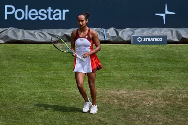 June 23, 2026, Bad Homburg, Hessen, Germany: Leylah Fernandez of Canada is walking over the Court during her Match against Xinyu Wang of China during the BAD HOMBURG OPEN powered by SOLARWATTT- WTA500 - Womens Tennis, 23.6.2026 in Bad Homburg (Tennis-Club Bad Homburg), Germany - Photo: Tennis 2026: Bad Hombug Open - WTA500: WANG 6:3 6:4 FERNANDEZ  - ZUMAs343 20260623_zsp_s343_085 Copyright: xMathiasxSchulzx