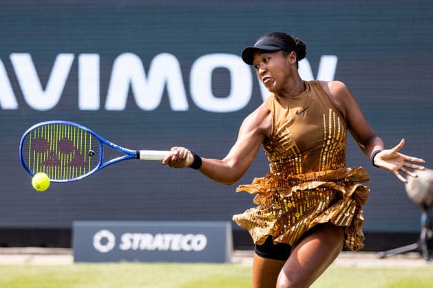 BAD HOMBURG, GERMANY - JUNE 23: Naomi Osaka (JPN) during the Bad Homburg Open powered by Solarwatt Singles match between Naomi Osaka (JPN) vs Elise Mertens (BEL) at Kurpark Bad Homburg on June 23, 2026 in Bad Homburg, Germany. Hessen Germany Copyright: xSteffiexWunderlx