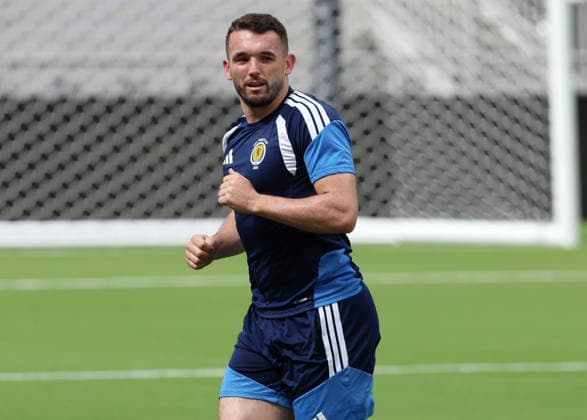 John McGinn of Scotland during a training session Scotland Training, 2026 FIFA World Cup, WM, Weltmeisterschaft, Fussball Football, Inter Miami Stadium, Miami, Florida, USA - 23 Jun 2026Miami Inter Miami Stadium Florida (FL) United States of America EDITORIAL USE ONLY No use with unauthorised audio, video, data, fixture lists, club league logos or live services. Online in-match use limited to 120 images, no video emulation. No use in betting, games or single club league player publications.  Copyright: xChrisxArjoon Shutterstockx 16956018l