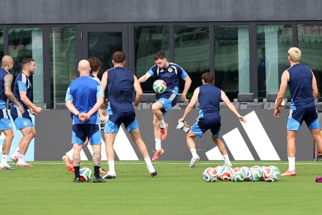 Scotland players during a training session Scotland Training, 2026 FIFA World Cup, WM, Weltmeisterschaft, Fussball Football, Inter Miami Stadium, Miami, Florida, USA - 23 Jun 2026Miami Inter Miami Stadium Florida (FL) United States of America EDITORIAL USE ONLY No use with unauthorised audio, video, data, fixture lists, club league logos or live services. Online in-match use limited to 120 images, no video emulation. No use in betting, games or single club league player publications.  Copyright: xChrisxArjoon Shutterstockx 16956018m