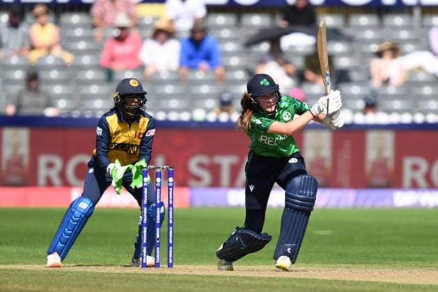 Sri Lanka Women v Ireland Women, ICC Women s T20 World Cup Alice Tector of Ireland plays an attacking shot during the ICC Women s T20 World Cup match between Sri Lanka Women and Ireland Women at the Seat Unique Stadium, Bristol, UK on 23 June 2026. Bristol Seat Unique Stadium Gloucestershire UK Editorial use only , Copyright: xGrahamxHuntx PSI-24399-0052