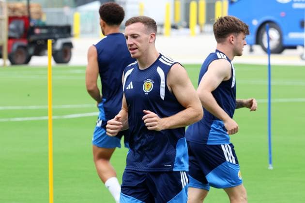Scotland national team, Nationalteam training prior to the 2026 FIFA World Cup, WM, Weltmeisterschaft, Fussball Group C game against Brazil. Scotland Training, 2026 FIFA World Cup, Football, Inter Miami Stadium, Miami, Florida, USA - 23 Jun 2026Miami Inter Miami Stadium Florida (FL) United States of America EDITORIAL USE ONLY No use with unauthorised audio, video, data, fixture lists, club league logos or live services. Online in-match use limited to 120 images, no video emulation. No use in betting, games or single club league player publications.  Copyright: xChrisxArjoon Shutterstockx 16956018s