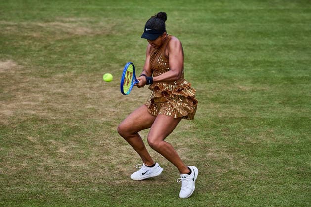 June 23, 2026, Bad Homburg, Hessen, Germany: Naomi Osaka of Japan returns with backhand to Elise Mertens of Belgium during the BAD HOMBURG OPEN powered by SOLARWATTT- WTA500 - Womens Tennis, 23.6.2026 in Bad Homburg (Tennis-Club Bad Homburg), Germany - Photo: Tennis 2026: Bad Hombug Open - WTA500: OSAKA 6:3 6:3 MERTENS  - ZUMAs343 20260623_zsp_s343_104 Copyright: xMathiasxSchulzx