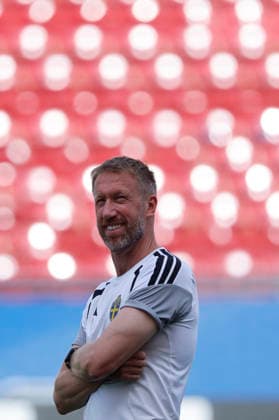 Sweden s head coach Graham Potter leads a training session held at FC Dallas Stadium, in Dallas, United States, 23 June 2026. Sweden will face Japan in their 2026 FIFA World Cup, WM, Weltmeisterschaft, Fussball Group F soccer match on 26 June. 2026 FIFA World Cup - Group F - Sweden s training session !ACHTUNG: NUR REDAKTIONELLE NUTZUNG!  Copyright: xMariscalx GRAF4185 20260623-55020684543_1