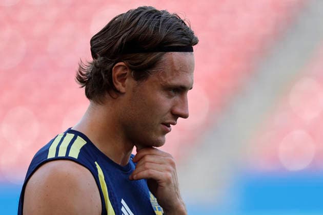 Sweden s Mattias Svanberg takes part in a training session held at FC Dallas Stadium, in Dallas, United States, 23 June 2026. Sweden will face Japan in their 2026 FIFA World Cup, WM, Weltmeisterschaft, Fussball Group F soccer match on 26 June. 2026 FIFA World Cup - Group F - Sweden s training session !ACHTUNG: NUR REDAKTIONELLE NUTZUNG!  Copyright: xMariscalx GRAF4195 20260623-55020684651_1