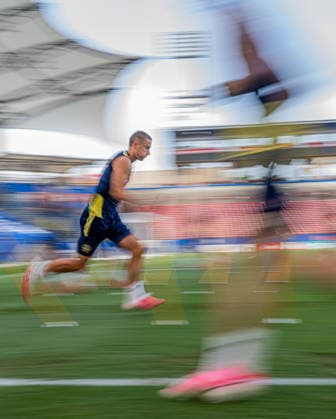 260623 Gustaf Lagerbielke of the Swedish national football team at a training session during day 13 of the FIFA World Cup, WM, Weltmeisterschaft, Fussball 2026 on June 23, 2026 in Dallas. Photo: Petter Arvidson BILDBYRAN kod PA PA1250 fotboll football soccer fotball vm fotbolls-vm fotball-vm fotbolls-vm 2026 fifa world cup 2026 träning practice training sverige sweden sverige a day 13 bbeng *** June 23, 2026  Copyright: PETTERxARVIDSON BB260623PA020