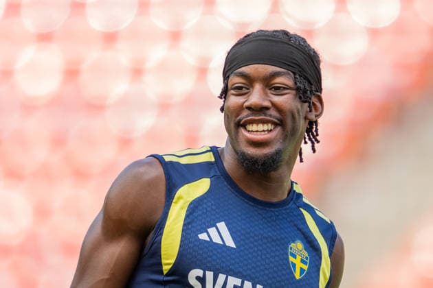 260623 Anthony Elanga of the Swedish national football team at a training session during day 13 of the FIFA World Cup, WM, Weltmeisterschaft, Fussball 2026 on June 23, 2026 in Dallas. Photo: Petter Arvidson BILDBYRAN kod PA PA1250 fotboll football soccer fotball vm fotbolls-vm fotball-vm fotbolls-vm 2026 fifa world cup 2026 träning practice training sverige sweden sverige a day 13 bbeng *** June 23, 2026  Copyright: PETTERxARVIDSON BB260623PA029