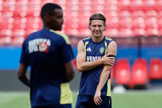 Sweden s Mattias Svanberg takes part in a training session held at FC Dallas Stadium, in Dallas, United States, 23 June 2026. Sweden will face Japan in their 2026 FIFA World Cup, WM, Weltmeisterschaft, Fussball Group F soccer match on 26 June. 2026 FIFA World Cup - Group F - Sweden s training session !ACHTUNG: NUR REDAKTIONELLE NUTZUNG!  Copyright: xMariscalx GRAF4231 20260623-55020684834_1