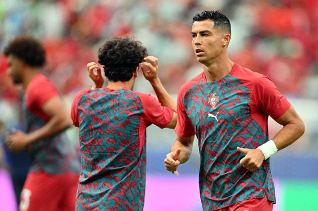 FIFA World Cup, WM, Weltmeisterschaft, Fussball 2026 - Group K - Portugal vs Uzbekistan Portugal s Cristiano Ronaldo during warm up prior to the FIFA World Cup 2026 group stage match Portugal against Uzbekistan, in Houston, USA, 23 June 2026. HOUSTON United States  Copyright: xSAMxWASSONx