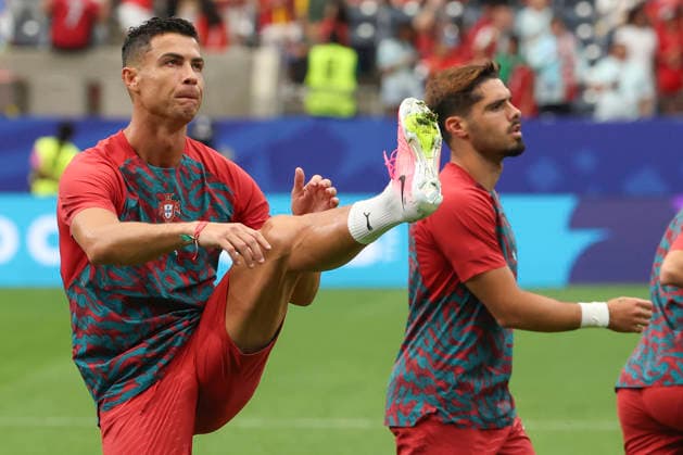Cristiano Ronaldo of Portugal warms up before the Group K match between Portugal and Uzbekistan at the 2026 FIFA World Cup, WM, Weltmeisterschaft, Fussball 2026 group stage match at the Houston stadium, United States, 23 June 2026. FIFA World Cup 2026 - Group K - Portugal vs Uzbekistan !ACHTUNG: NUR REDAKTIONELLE NUTZUNG!  Copyright: xCarlosxRamirezx GRAF4265 20260623-55020685188_1