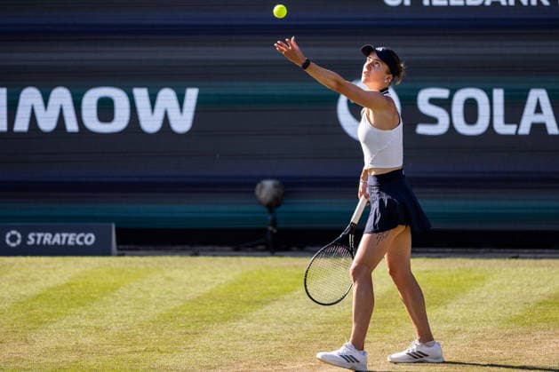 BAD HOMBURG, GERMANY - JUNE 23: Elina Svitolina (UKR) during the Bad Homburg Open powered by Solarwatt Singles match between Liudmila Samsonova vs Elina Svitolina (UKR) at Kurpark Bad Homburg on June 23, 2026 in Bad Homburg, Germany. Hessen Germany Copyright: xSteffiexWunderlx