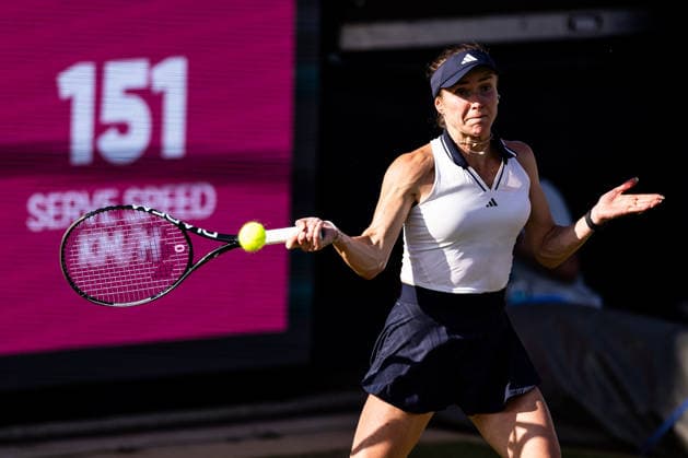 BAD HOMBURG, GERMANY - JUNE 23: Elina Svitolina (UKR) during the Bad Homburg Open powered by Solarwatt Singles match between Liudmila Samsonova vs Elina Svitolina (UKR) at Kurpark Bad Homburg on June 23, 2026 in Bad Homburg, Germany. Hessen Germany Copyright: xSteffiexWunderlx
