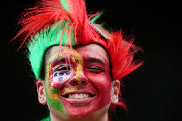 June 23, 2026, Houston, Texas, United States: Supporter of Portugal poses for the photo during the FIFA World Cup, WM, Weltmeisterschaft, Fussball 2026 Group K match between Portugal and Uzbekistan at Houston Stadium on June 23, 2026 in Houston, Texas. Portugal V Uzbekistan: Group K - FIFA World Cup 2026  - ZUMAa181 20260623_zaa_a181_035 Copyright: xJosexBretonx