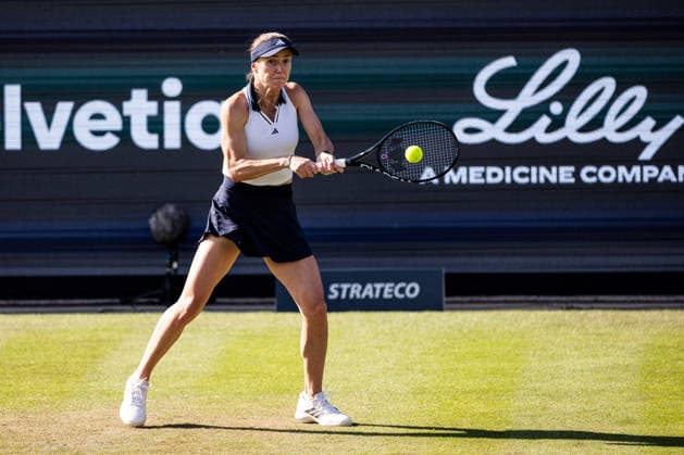 BAD HOMBURG, GERMANY - JUNE 23: Elina Svitolina (UKR) during the Bad Homburg Open powered by Solarwatt Singles match between Liudmila Samsonova vs Elina Svitolina (UKR) at Kurpark Bad Homburg on June 23, 2026 in Bad Homburg, Germany. Hessen Germany Copyright: xSteffiexWunderlx