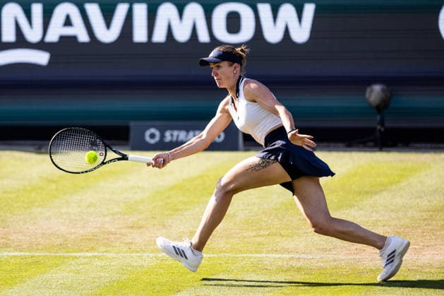 BAD HOMBURG, GERMANY - JUNE 23: Elina Svitolina (UKR) during the Bad Homburg Open powered by Solarwatt Singles match between Liudmila Samsonova vs Elina Svitolina (UKR) at Kurpark Bad Homburg on June 23, 2026 in Bad Homburg, Germany. Hessen Germany Copyright: xSteffiexWunderlx