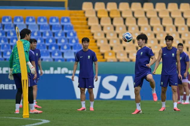 2026 FIFA World Cup, WM, Weltmeisterschaft, Fussball - Group A - South Korea s training session South Korea s players takes part in a training session in San Nicolas de los Garza, Mexico, 23 June 2026. South Korea will face South Africa in their 2026 FIFA World Cup Group A soccer match on 25 June. San Nicolas de Los Garza Mexico  Copyright: xMIGUELxSIERRAx