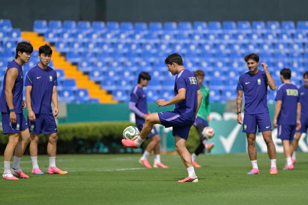 2026 FIFA World Cup, WM, Weltmeisterschaft, Fussball - Group A - South Korea s training session South Korea s players takes part in a training session in San Nicolas de los Garza, Mexico, 23 June 2026. South Korea will face South Africa in their 2026 FIFA World Cup Group A soccer match on 25 June. San Nicolas de Los Garza Mexico  Copyright: xMIGUELxSIERRAx