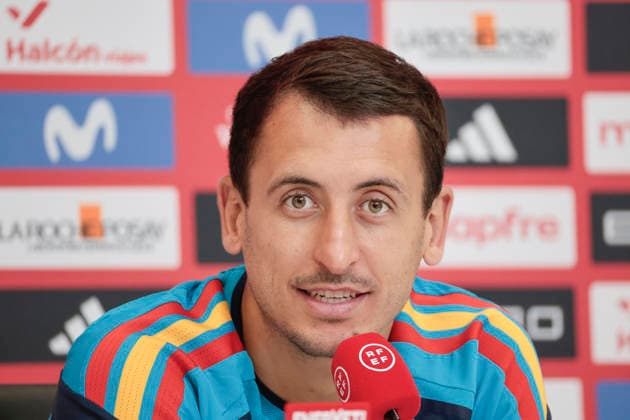 Spain s Mikel Oyarzabal takes part in a press conference, PK, Pressekonferenz in Chattanooga, Tenesse, United States, 23 June 2026. Spain will face Uruguay in their 2026 FIFA World Cup, WM, Weltmeisterschaft, Fussball Group H soccer match on 27 June. 2026 FIFA World Cup - Group H - Swpain s press conference !ACHTUNG: NUR REDAKTIONELLE NUTZUNG!  Copyright: xLavandeiraxjrx GRAF4290 20260623-55020685319_1