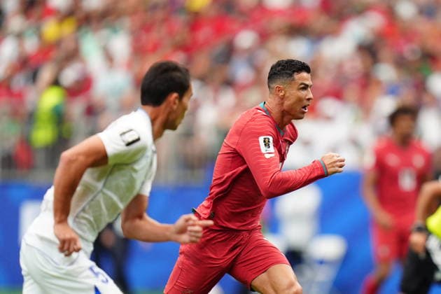 Portugal v Uzbekistan - FIFA World Cup, WM, Weltmeisterschaft, Fussball 2026 - Group K HOUSTON, USA - JUNE 23: Cristiano Ronaldo of Portugal in action during the 2026 FIFA World Cup First Stage Group K match between Portugal and Uzbekistan at NRG Stadium (Houston Stadium) in Houston, Texas, United States on June 23, 2026. Hakan Akgun Anadolu Texas United States. Editorial use only. Please get in touch for any other usage.  Copyright: x2026xAnadoluxHakanxAkgunx