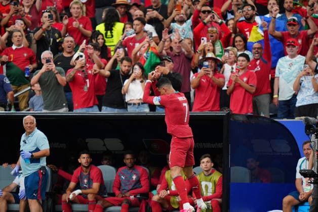 Portugal v Uzbekistan - FIFA World Cup, WM, Weltmeisterschaft, Fussball 2026 - Group K HOUSTON, USA - JUNE 23: Cristiano Ronaldo of Portugal celebrates after scoring a goal during the 2026 FIFA World Cup First Stage Group K match between Portugal and Uzbekistan at NRG Stadium (Houston Stadium) in Houston, Texas, United States on June 23, 2026. Hakan Akgun Anadolu Texas United States. Editorial use only. Please get in touch for any other usage.  Copyright: x2026xAnadoluxHakanxAkgunx