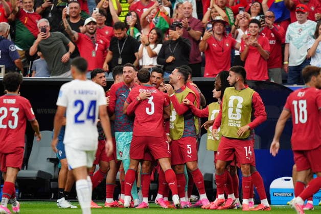Portugal v Uzbekistan - FIFA World Cup, WM, Weltmeisterschaft, Fussball 2026 - Group K HOUSTON, USA - JUNE 23: Cristiano Ronaldo of Portugal celebrates after scoring a goal during the 2026 FIFA World Cup First Stage Group K match between Portugal and Uzbekistan at NRG Stadium (Houston Stadium) in Houston, Texas, United States on June 23, 2026. Hakan Akgun Anadolu Texas United States. Editorial use only. Please get in touch for any other usage.  Copyright: x2026xAnadoluxHakanxAkgunx