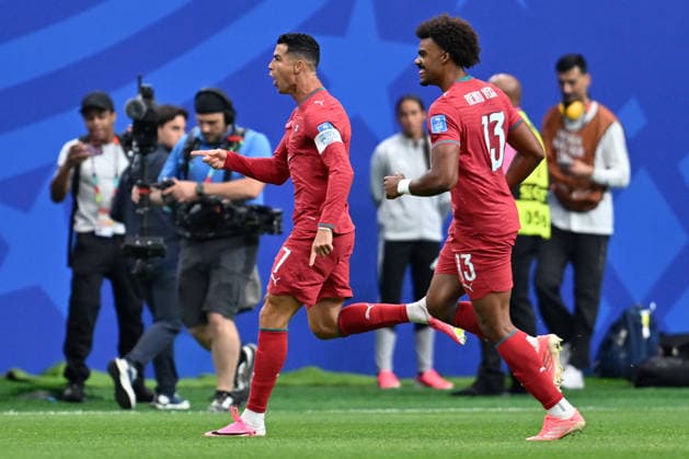 Gc Houston (Stati Uniti) 23 06 2026 - Mondiali di Calcio 2026 Portogallo-Uzbekistan foto Giacomo Cosua Image nella foto: esultanza gol Cristiano Ronaldo 