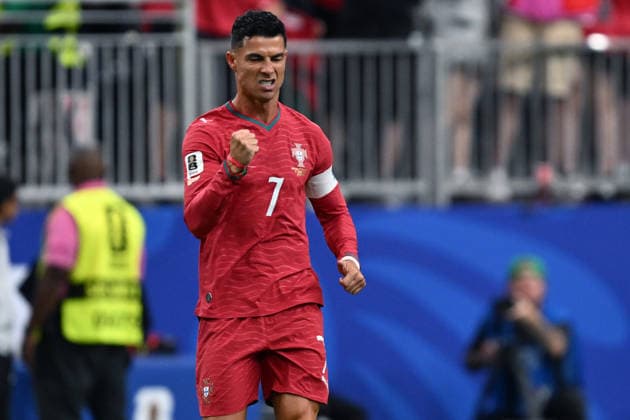 Gc Houston (Stati Uniti) 23 06 2026 - Mondiali di Calcio 2026 Portogallo-Uzbekistan foto Giacomo Cosua Image nella foto: esultanza gol Cristiano Ronaldo 