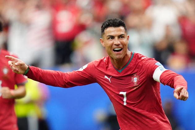 Portugal v Uzbekistan - FIFA World Cup, WM, Weltmeisterschaft, Fussball 2026 - Group K HOUSTON, USA - JUNE 23: Cristiano Ronaldo of Portugal celebrates after Nuno Mendes goal during the 2026 FIFA World Cup First Stage Group K match between Portugal and Uzbekistan at NRG Stadium (Houston Stadium) in Houston, Texas, United States on June 23, 2026. Hakan Akgun Anadolu Texas United States. Editorial use only. Please get in touch for any other usage.  Copyright: x2026xAnadoluxHakanxAkgunx
