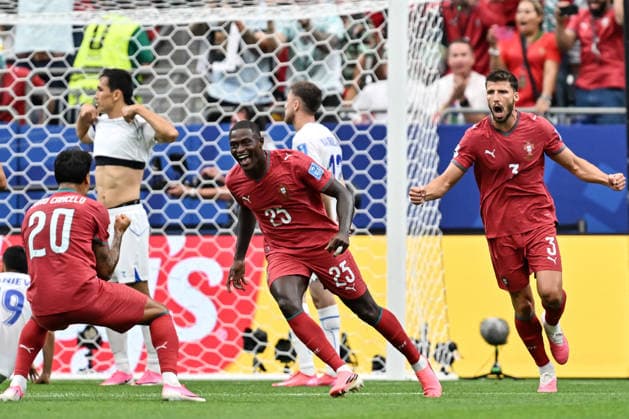 Gc Houston (Stati Uniti) 23 06 2026 - Mondiali di Calcio 2026 Portogallo-Uzbekistan foto Giacomo Cosua Image nella foto: esultanza gol Nuno Mendes 